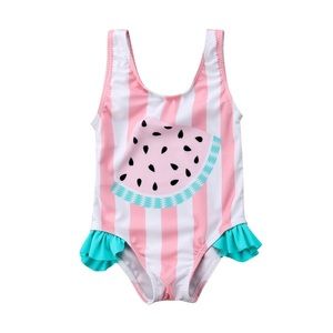 3/$12 Baby girl watermelon swimsuit